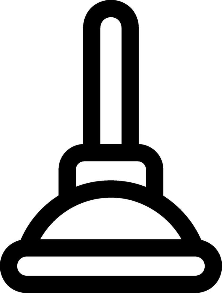 A black and white icon of a vacuum cleaner vector