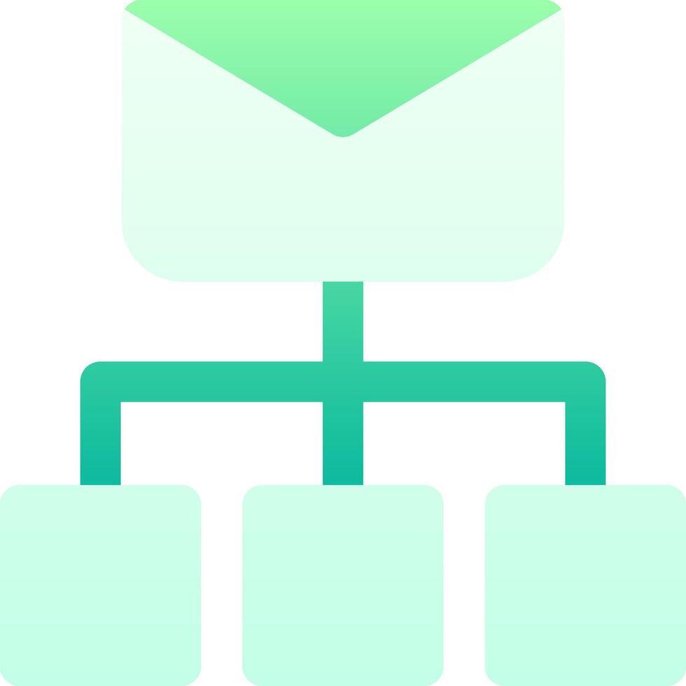 Email organization icon vector