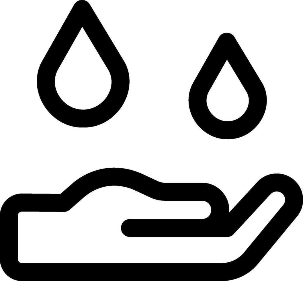 Water drop icon vector