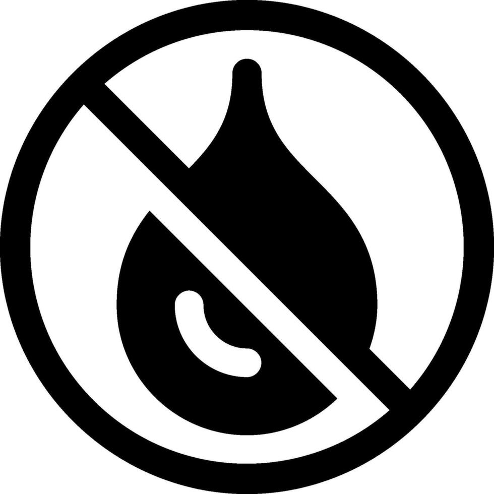 No oil drop icon vector