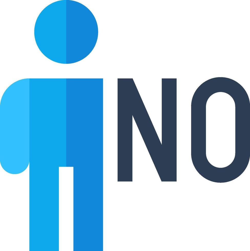 No logo with a man standing in front of it vector