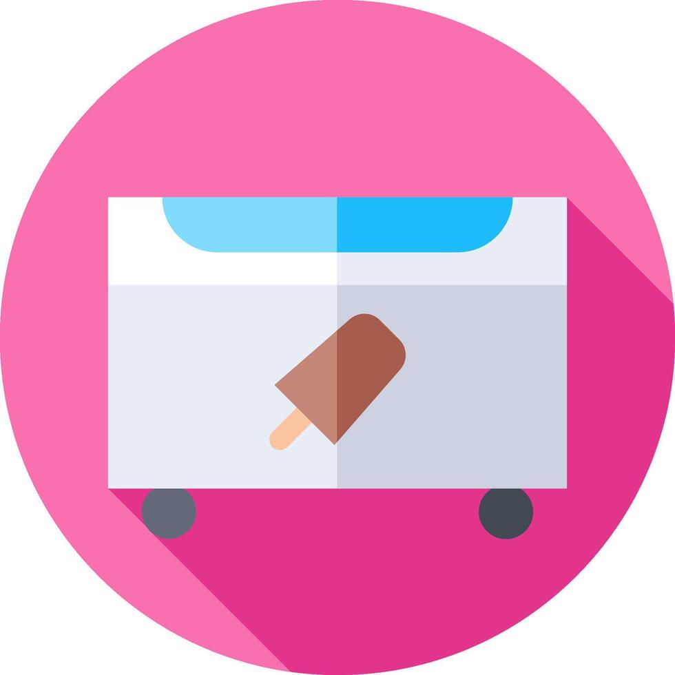 Ice cream machine flat icon vector