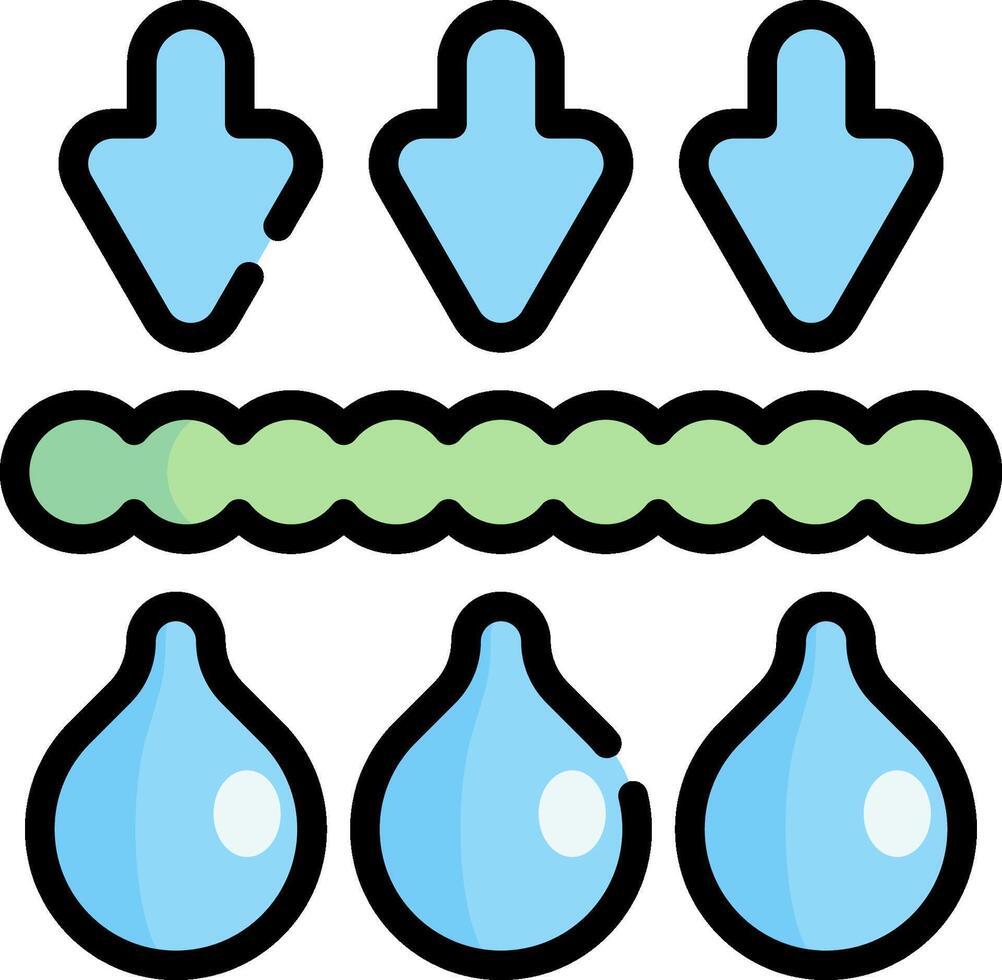 Water droplet icon vector