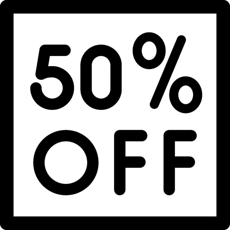 50 off logo on a white background vector
