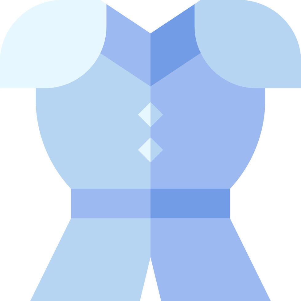 A blue and white cartoon suit with a blue bow tie vector