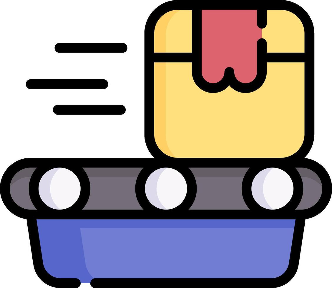 A box with a red lid and a pink lid vector