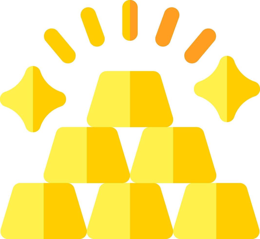 A pile of yellow cubes with a star in the middle vector