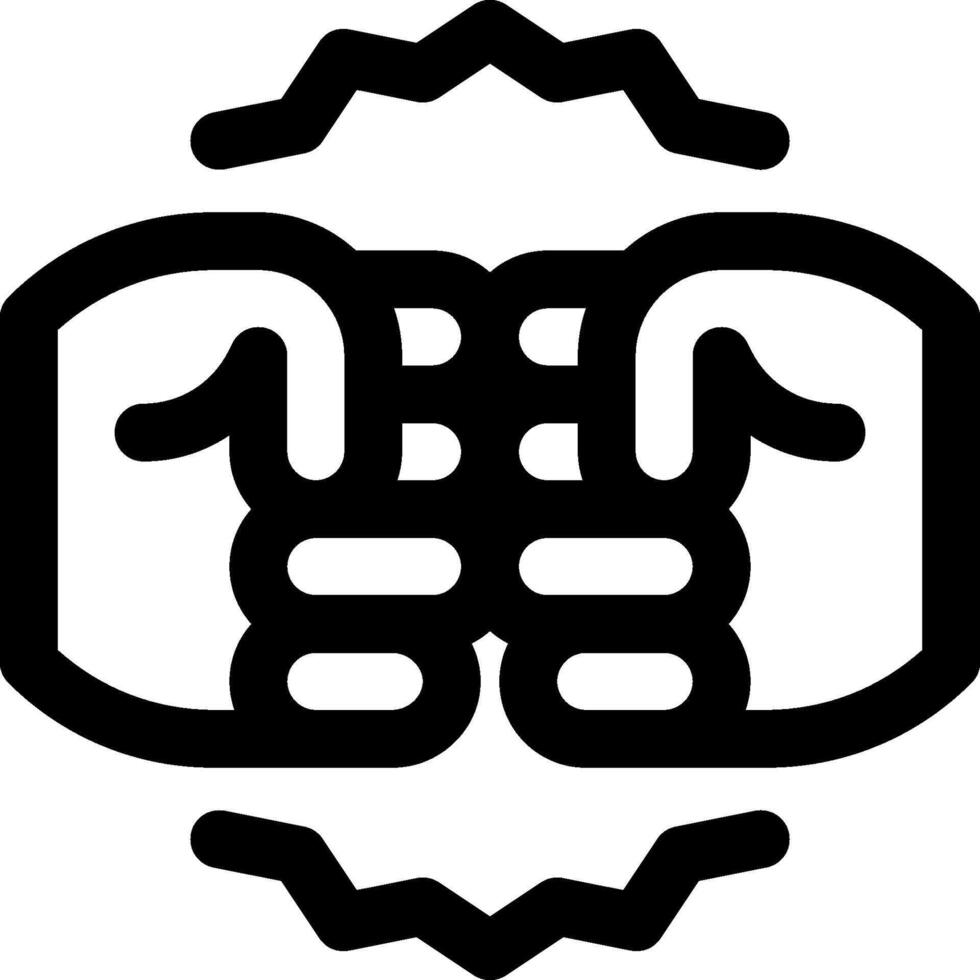 A black and white logo of two hands holding each other vector