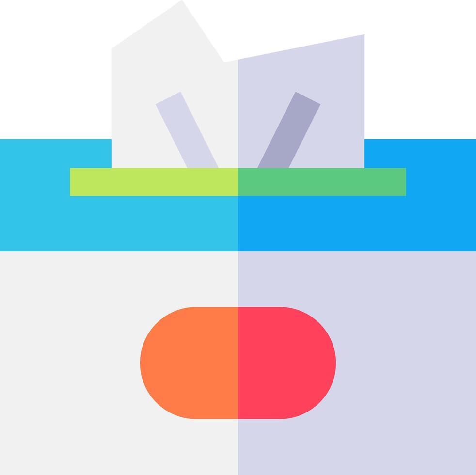 A white box with a paper towel inside vector