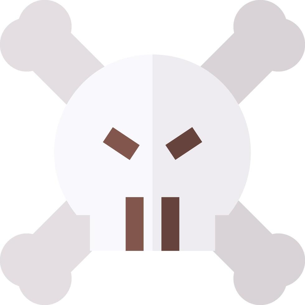 A skull and crossbones icon on a white background vector