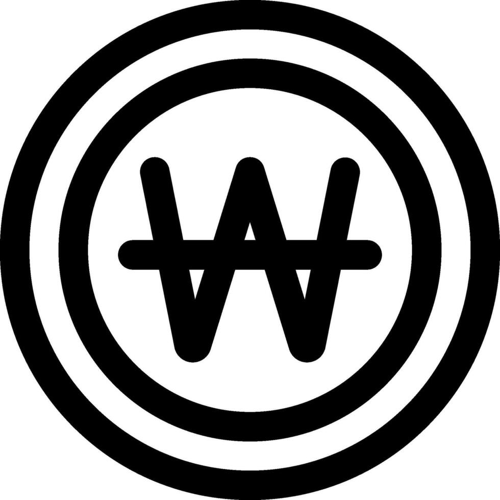 The w logo in a black circle vector