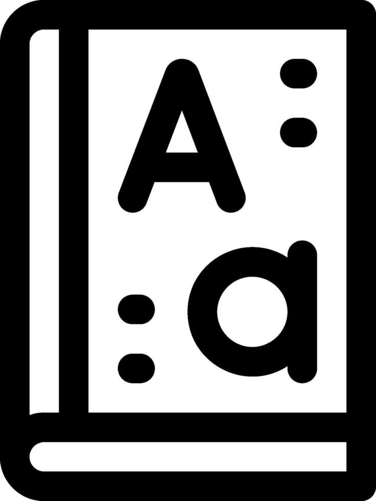 A book with the letter a in it vector