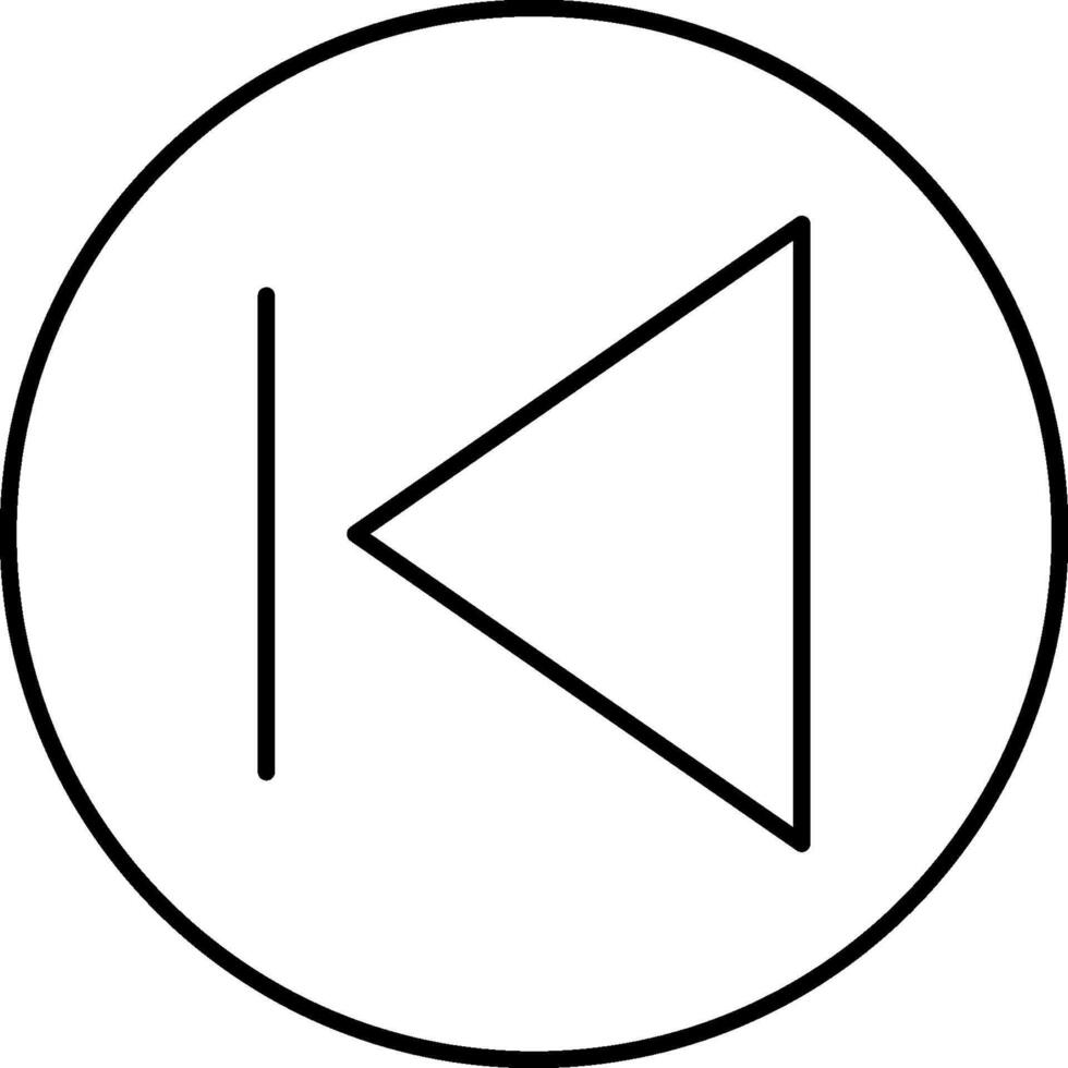 A black and white image of a play button vector