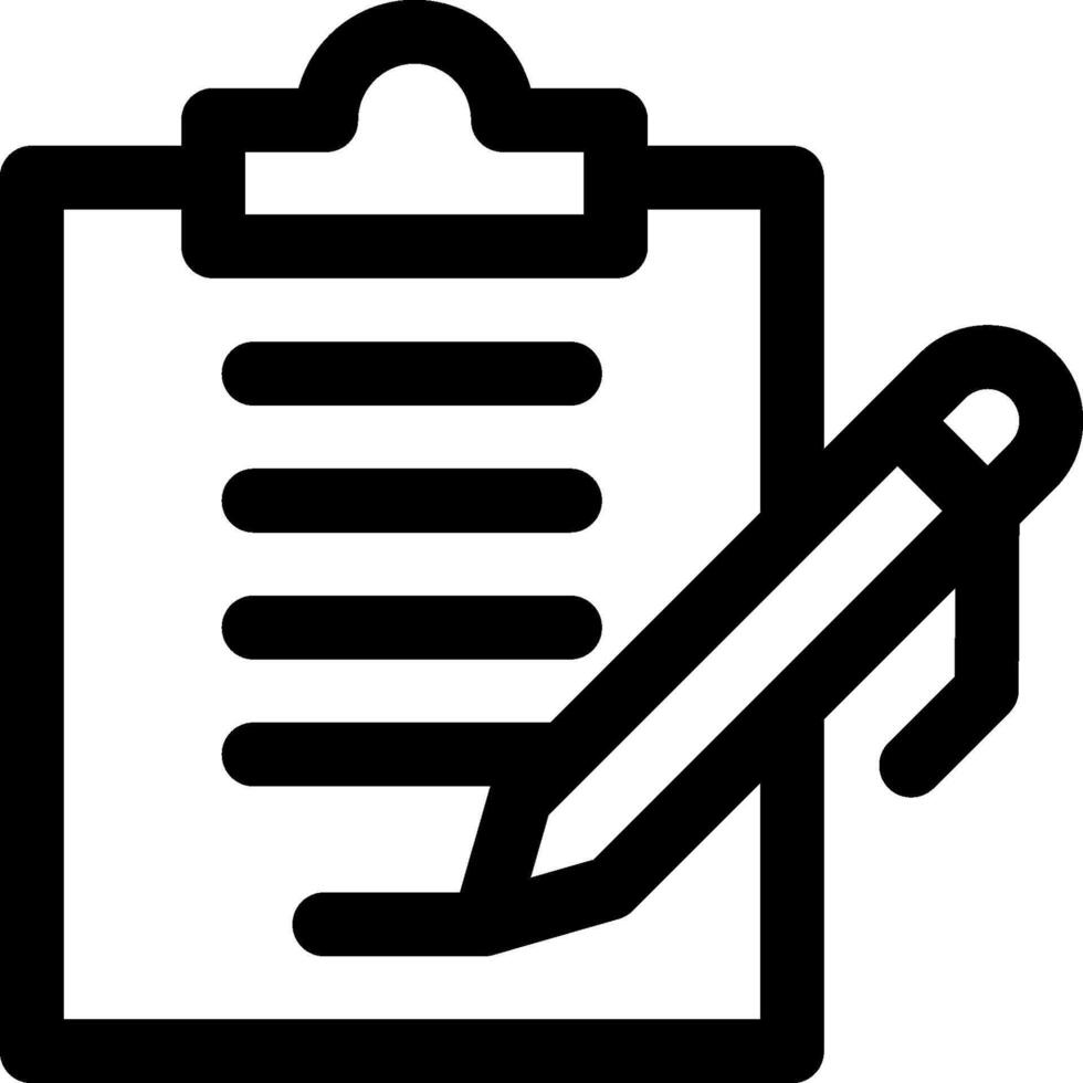 Clipboard with pen icon vector