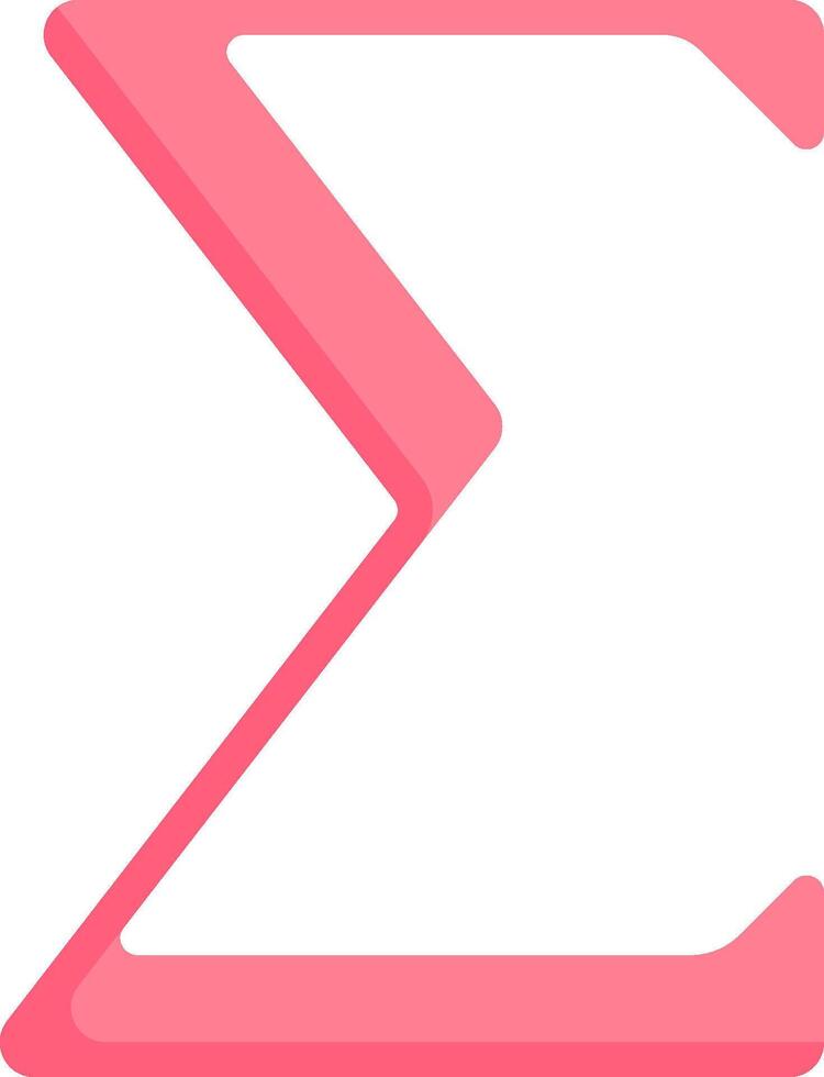 The letter z in pink on a white background vector