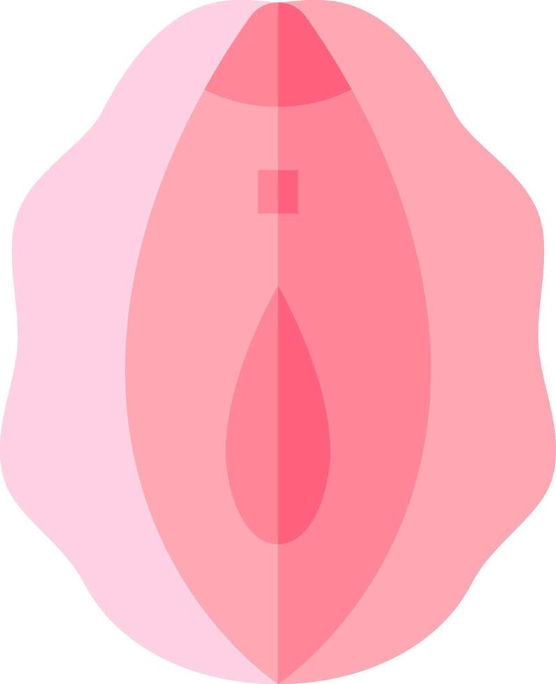 A pink breast with a drop of blood on it vector