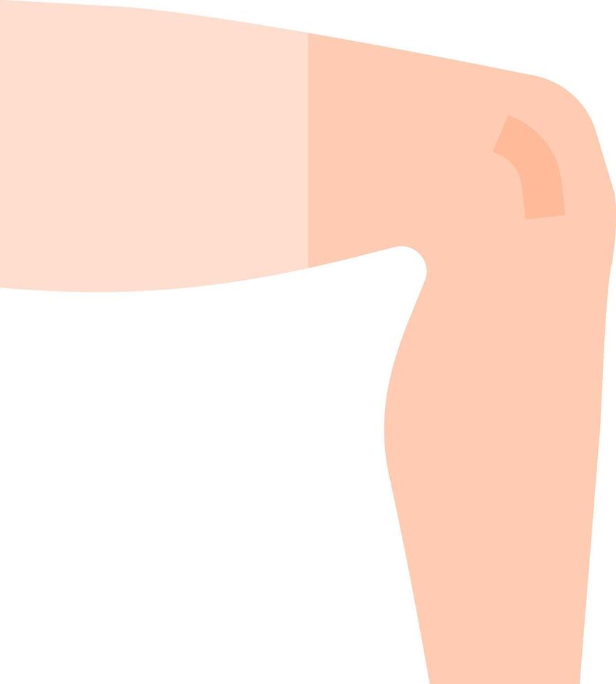 A person with a knee injury vector