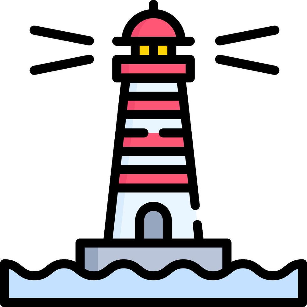 Lighthouse icon illustration vector