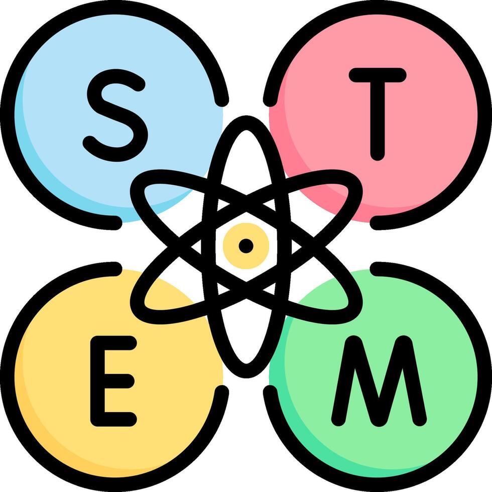 Stem science logo vector