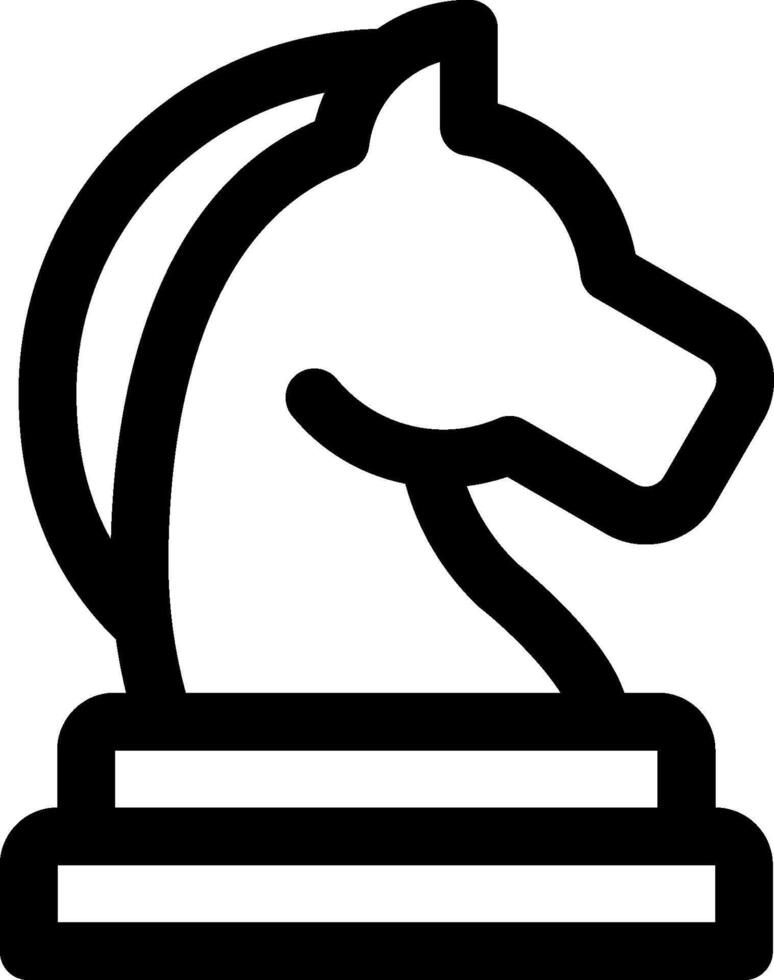 A black and white horse head icon vector