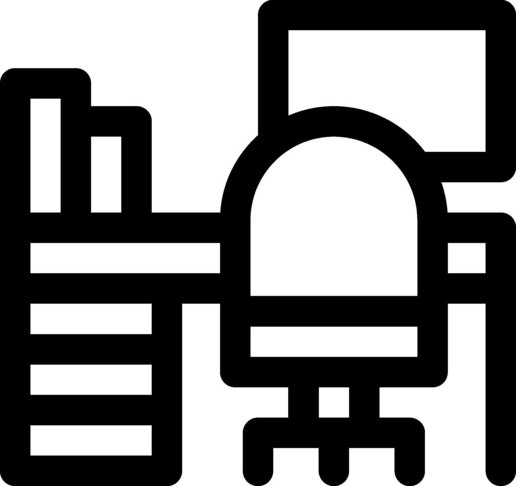 Office chair icon vector
