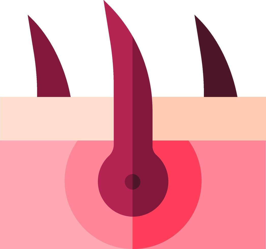 A pink and purple object with two sharp claws vector