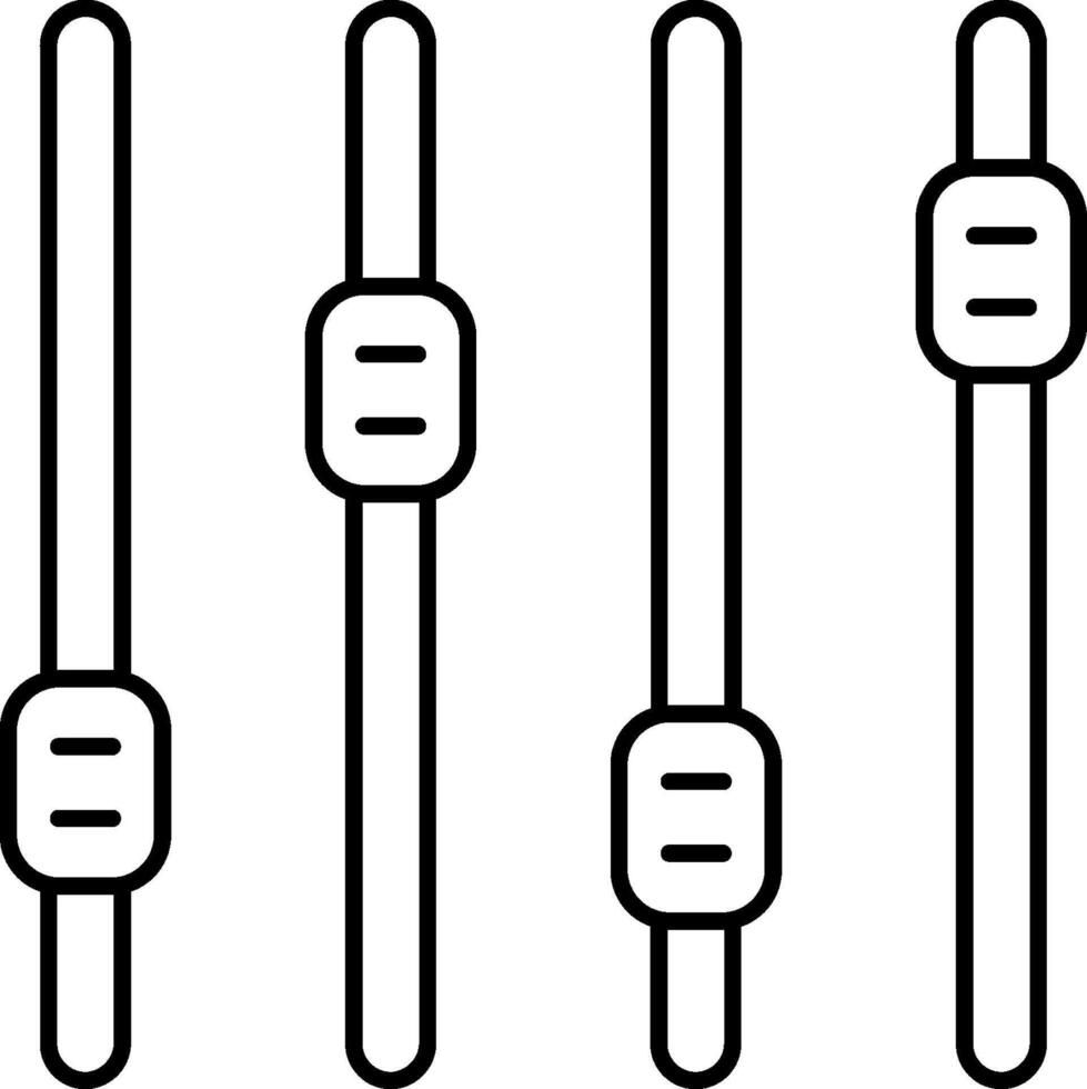 A set of four wires with different colors vector