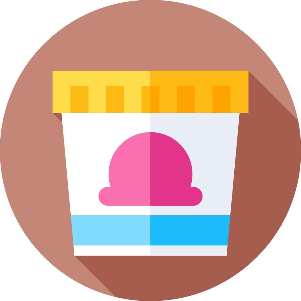 Ice cream icon in flat design vector