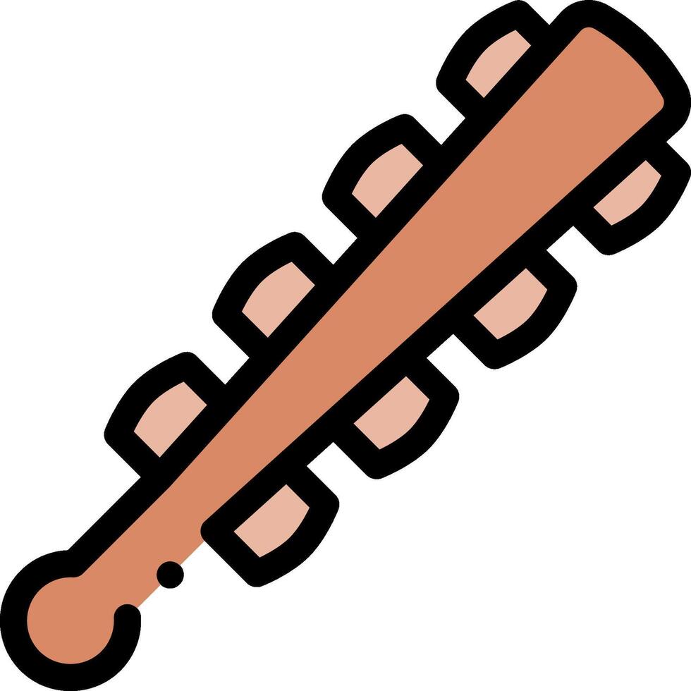 A baseball bat with a handle on it vector