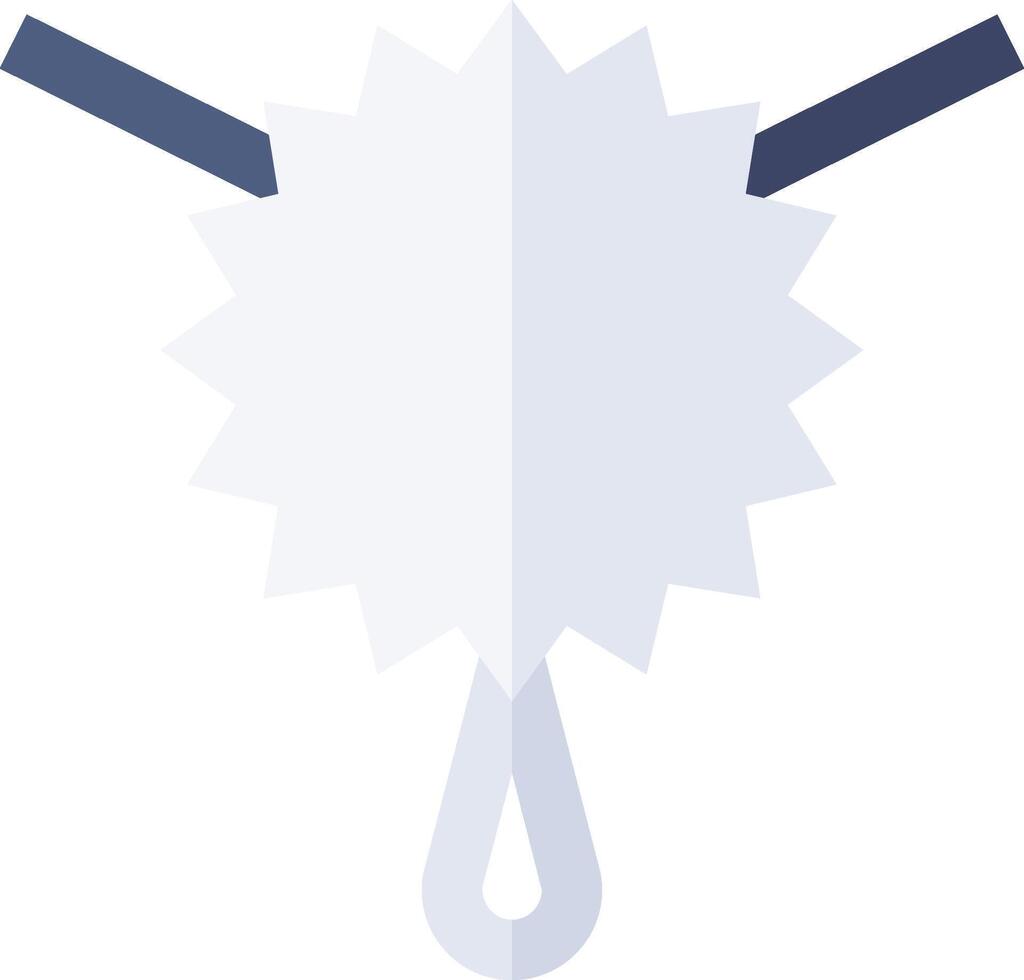 A white star with blue ribbon on it vector