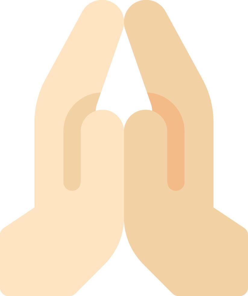A pair of hands with their hands together vector