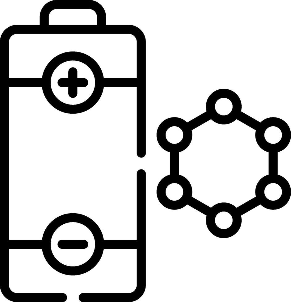 A battery and a battery charger icon vector