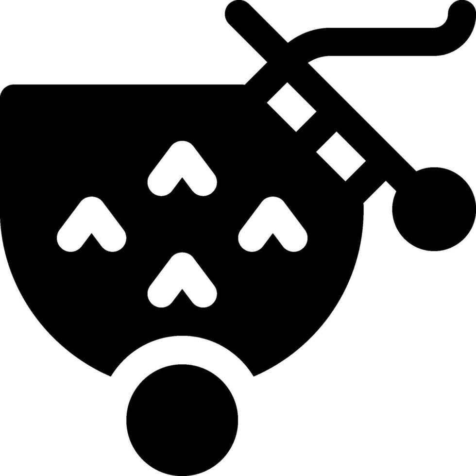 A black and white illustration of a shopping cart vector