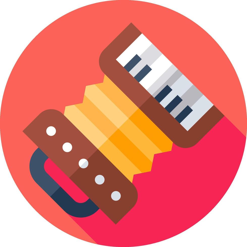 A flat icon of a musical instrument vector