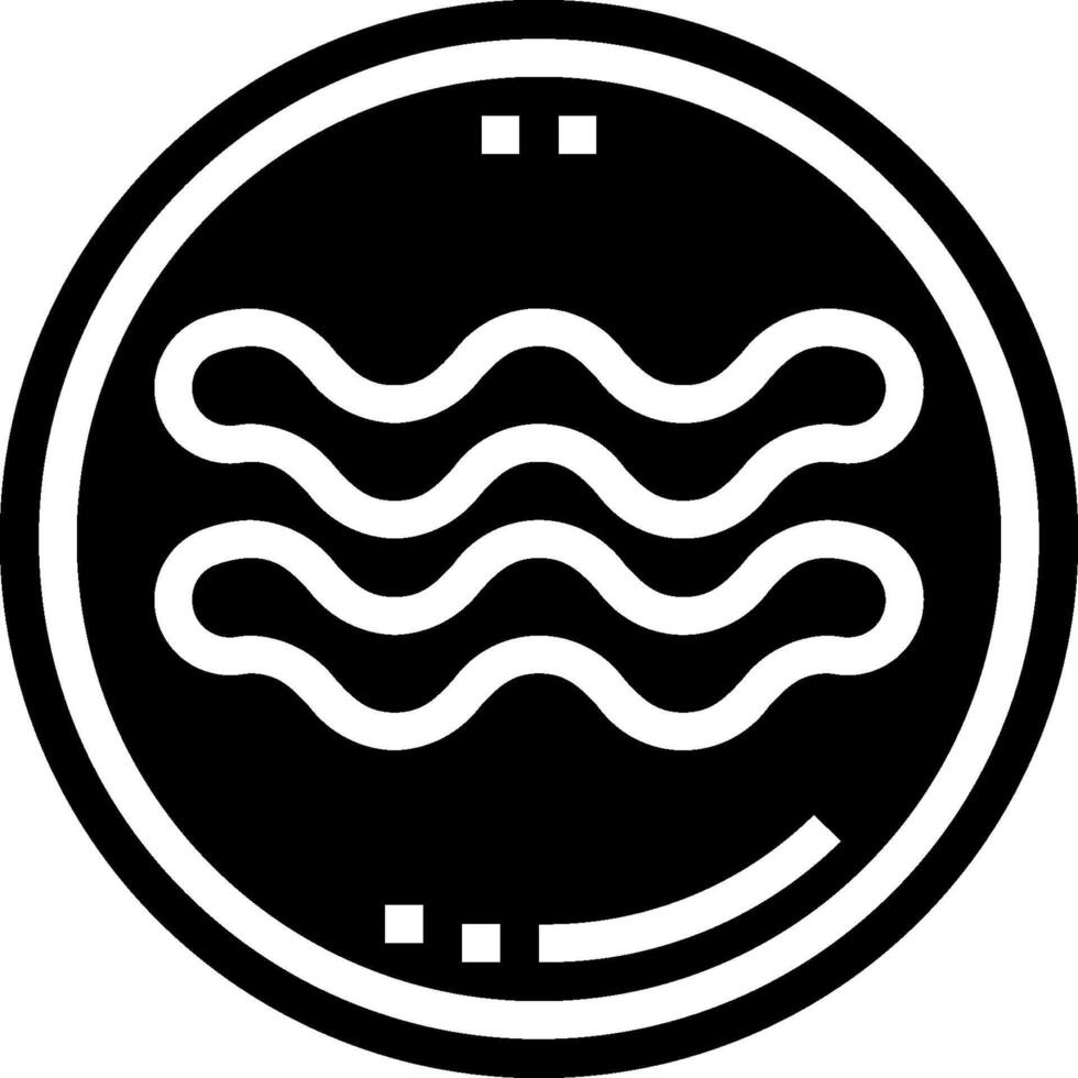 A black and white logo with waves in it vector