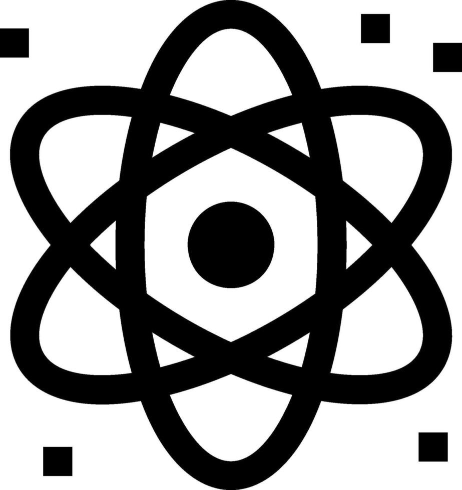 An atom symbol on a white background vector