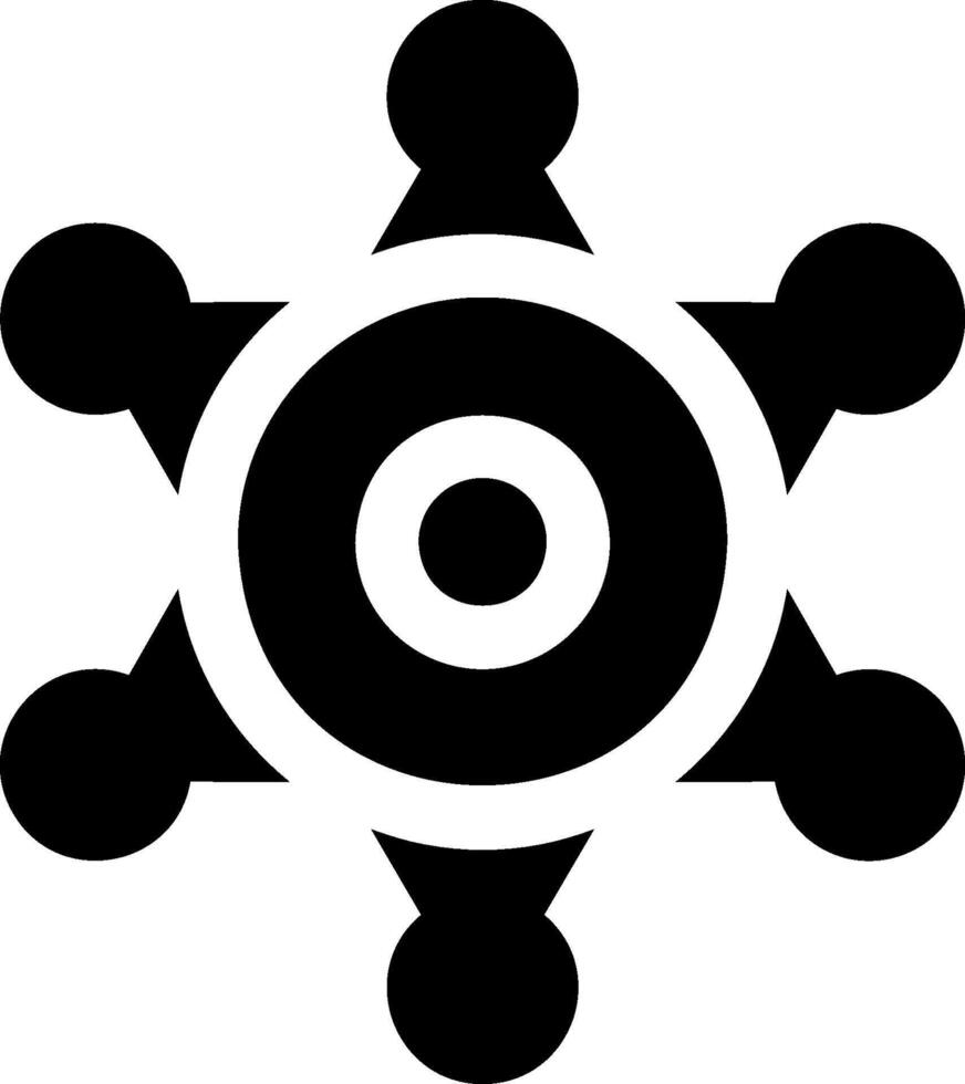 A black and white logo of a group of people vector