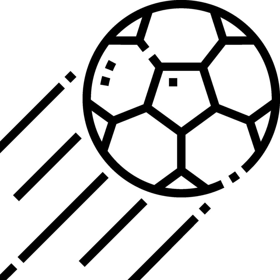 A soccer ball flying through the air vector