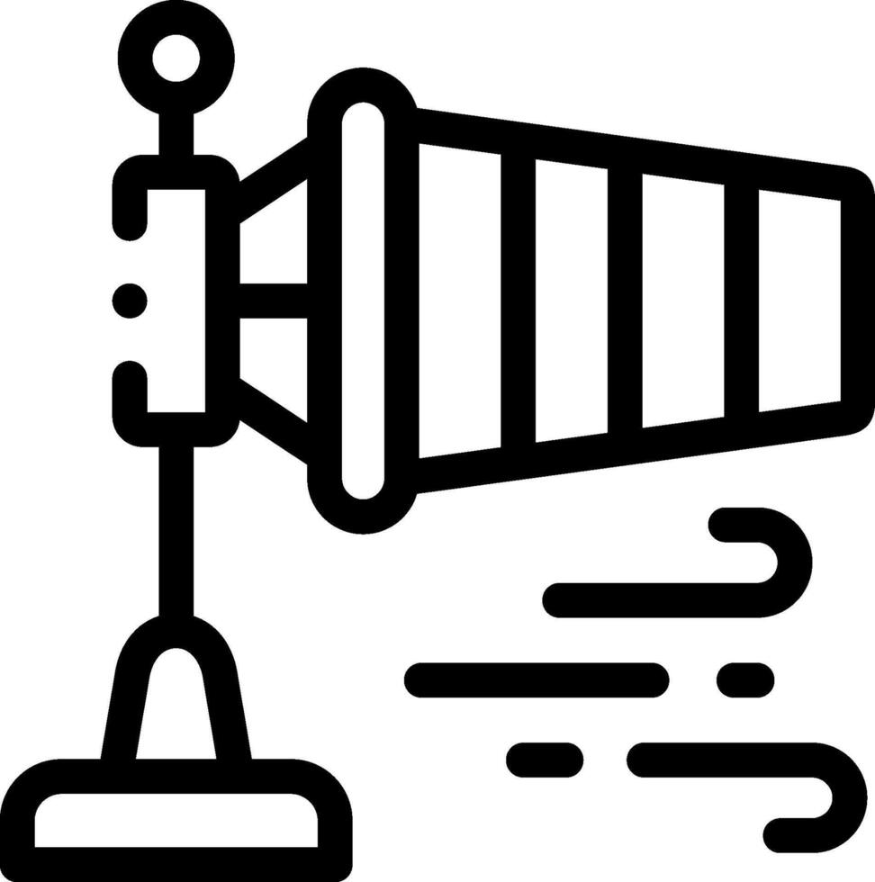 A black and white icon of a windmill vector