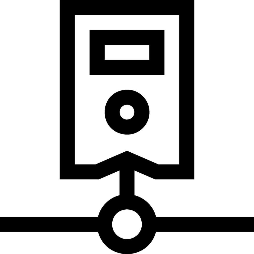 A black and white image of a computer vector