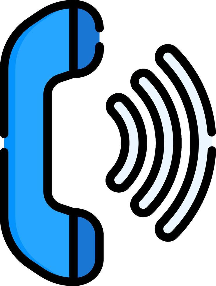 A phone with a sound icon on it vector