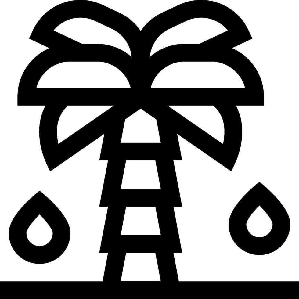Palm tree icon vector