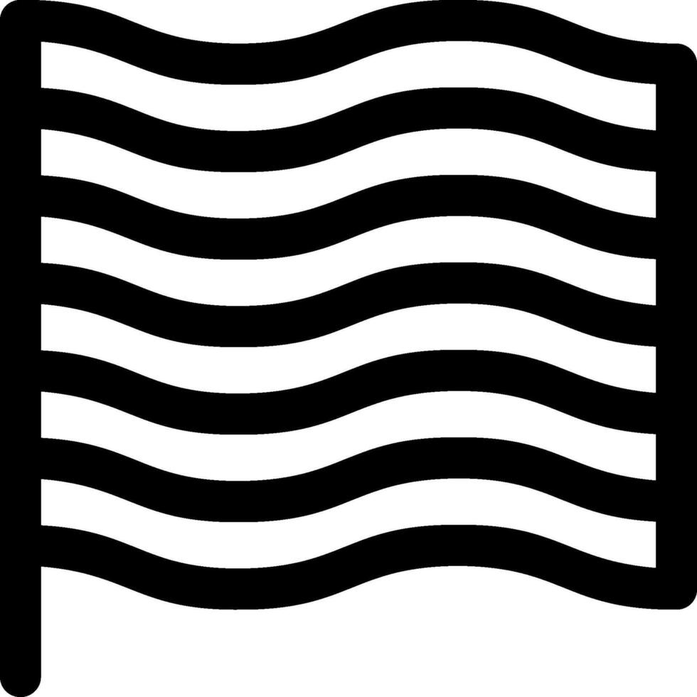 A black and white flag with waves vector