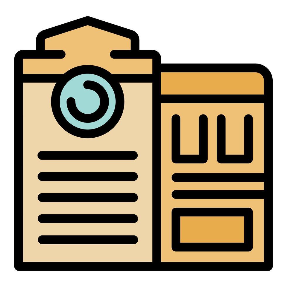 Simple icon of a bank or financial building, emphasizing strength and security vector