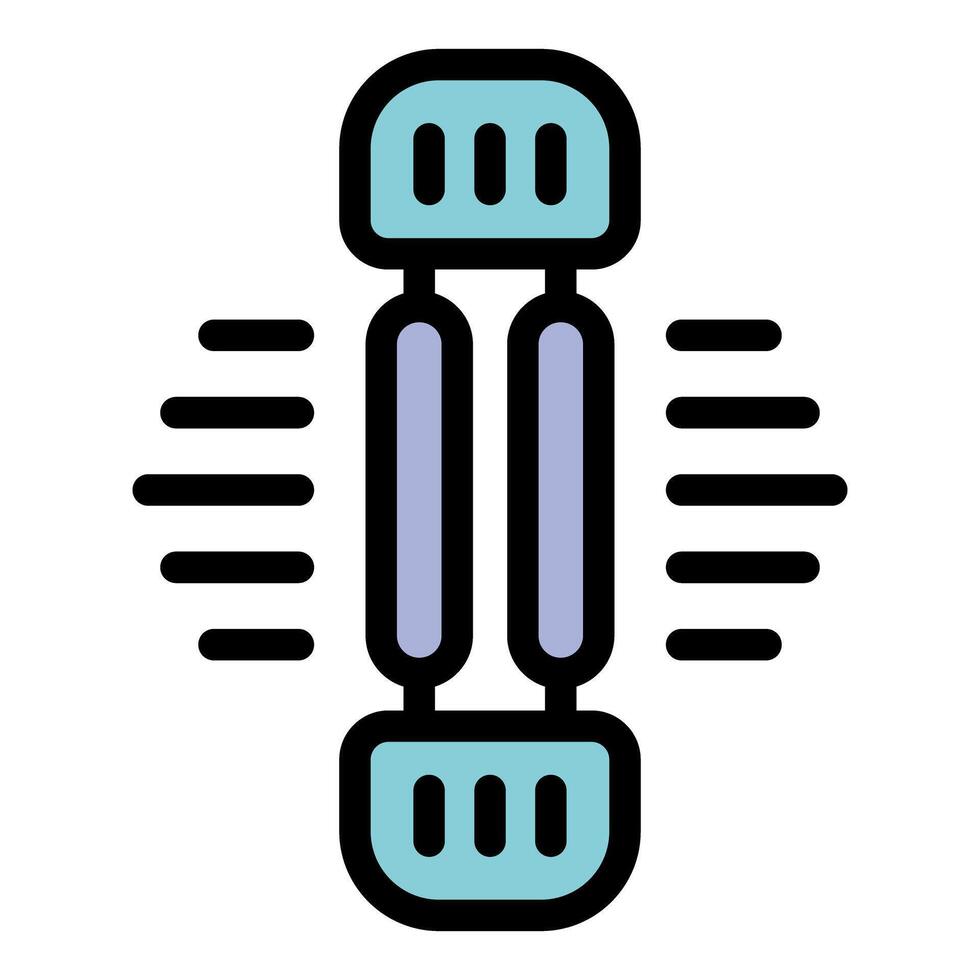 Ultraviolet lamp icon for sterilization and disinfection vector