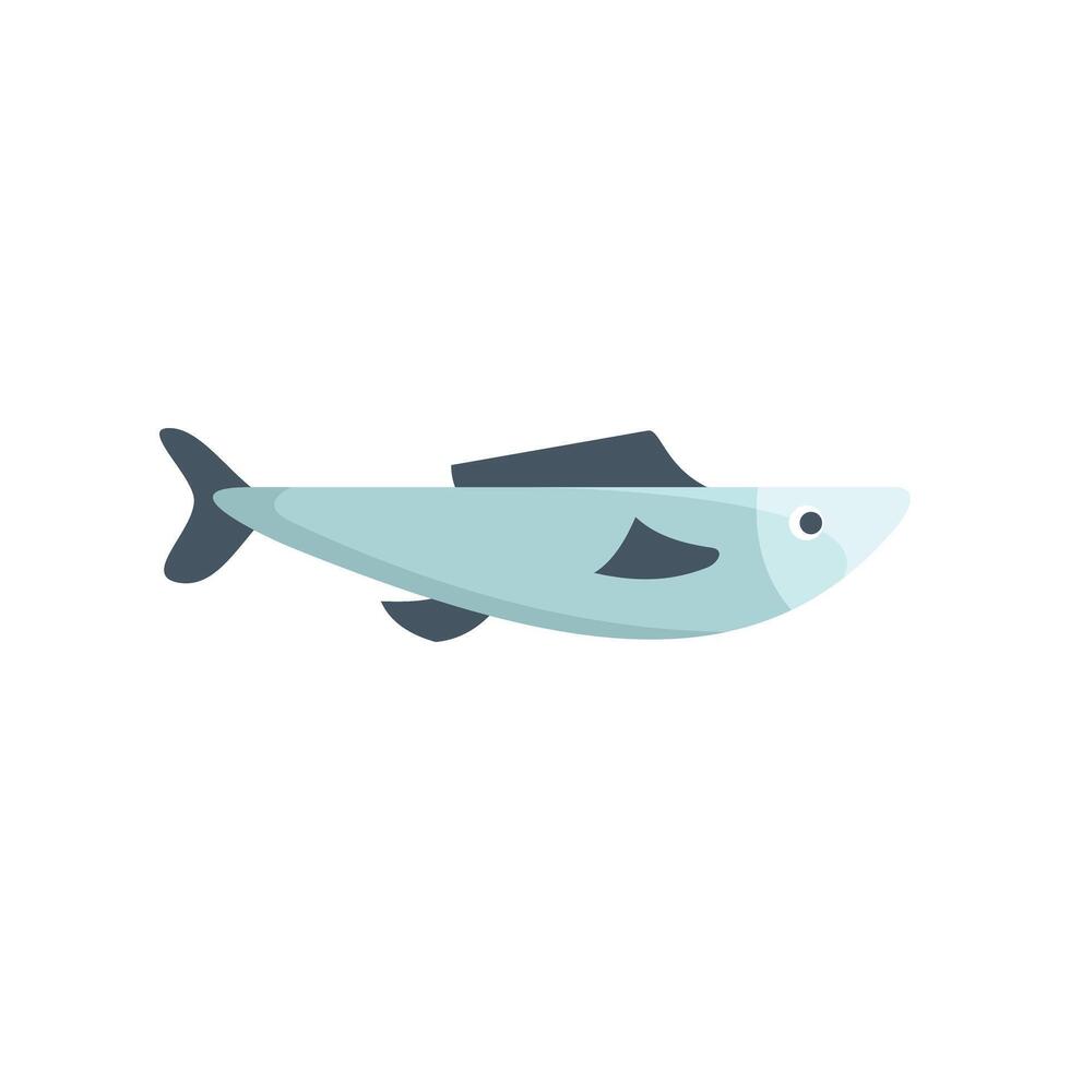 Small fish swimming with fins outstretched cartoon illustration vector