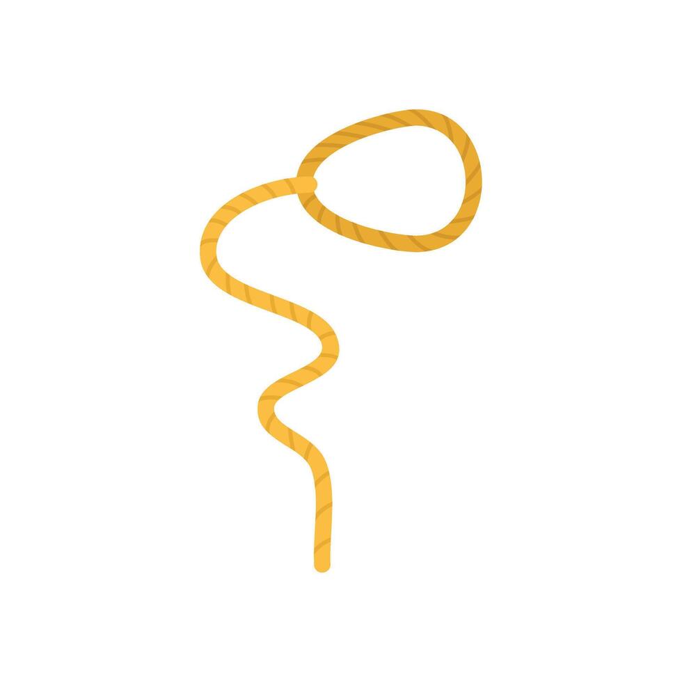 Lasso making loop isolated on white background vector
