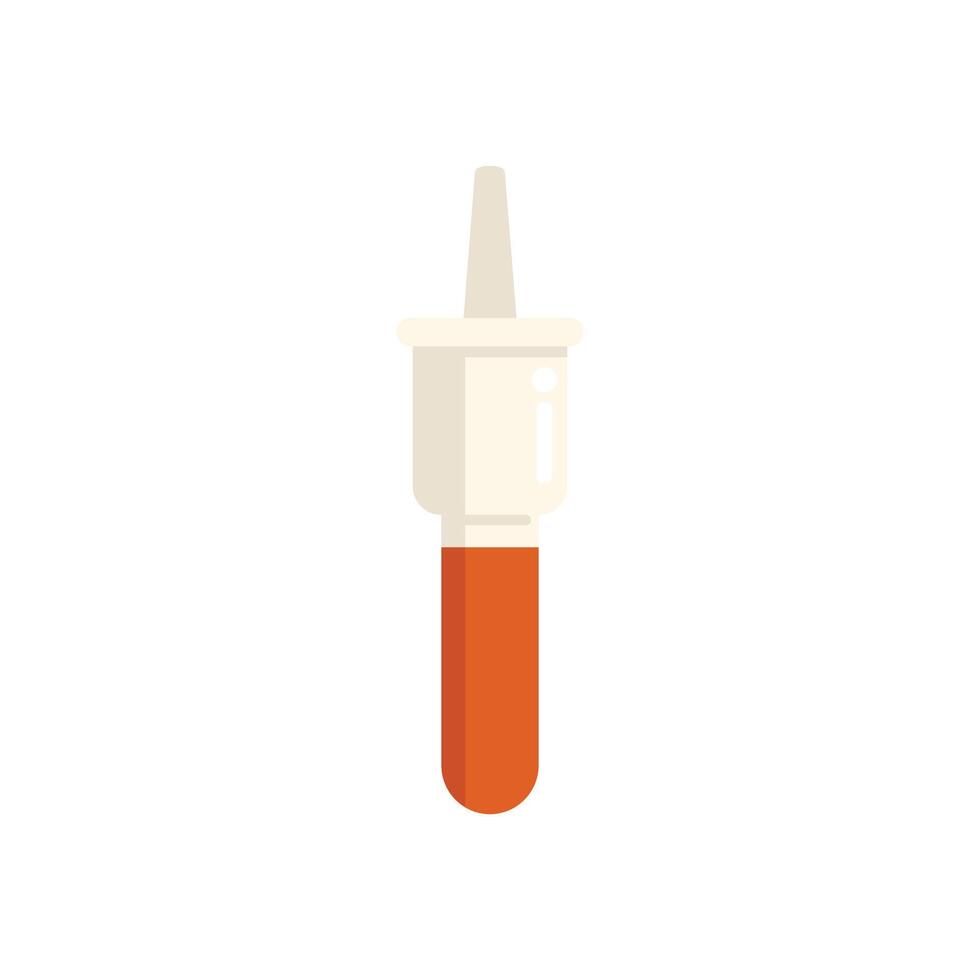 Nasal spray for runny nose and congestion relief vector