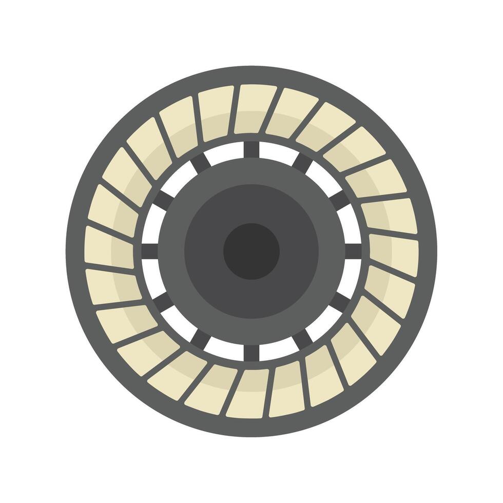 Circular turbine engine generating power vector