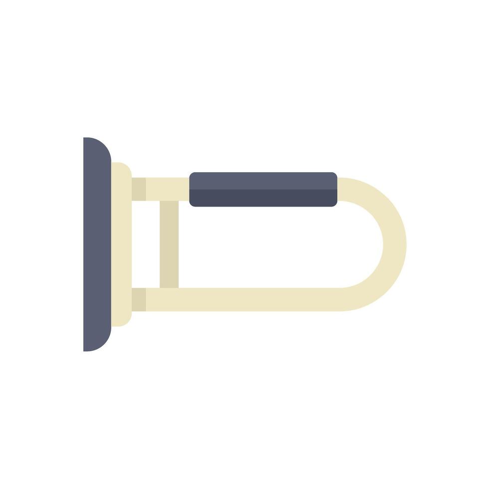 Wall mounted grab bar providing support and accessibility vector